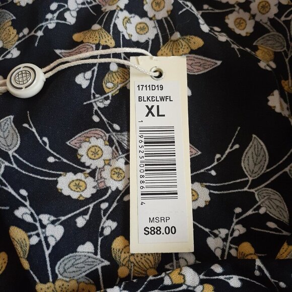 Floral Black Midi Skirt - Picture 6 of 11